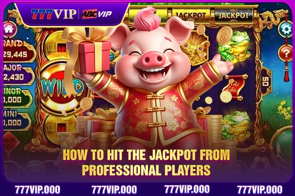 How to hit the jackpot from professional players