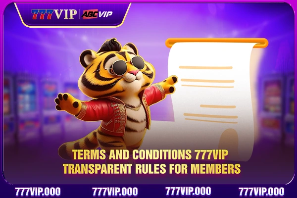 Terms And Conditions 777VIP - Transparent Rules For Members